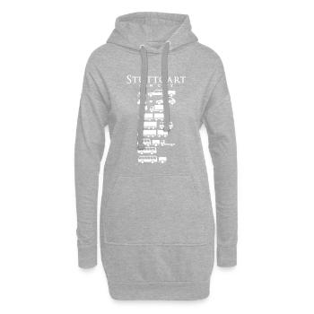 STUTTGART Tshirt Souvenir Andenken Geschenkidee - Hoodie-Kleid - Grau meliert - Vorne