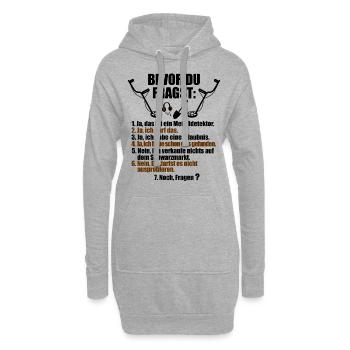 Sondengänger Sondler sondeln Metalldetektor Sonde - Hoodie-Kleid - Grau meliert - Vorne