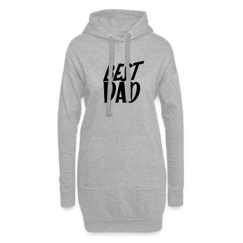 Fête des pères Fête des Pères Fête des Pères - Sweat-shirt à capuche long Femme - gris chiné - Devant