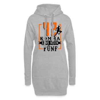 Marathon - Sweat-shirt à capuche long Femme - gris chiné - Devant
