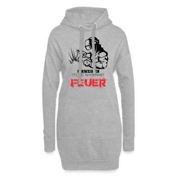 Welding Is Like Sewing With Fire - Hoodie Dress - heather grey - Front