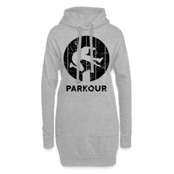 Parkour - Hoodie-Kleid - Grau meliert - Vorne