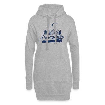 Parapente Pilot Parapente Voler Parapente - Sweat-shirt à capuche long Femme - gris chiné - Devant