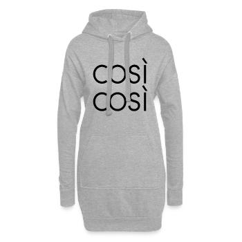 Cosi Cosi - Hoodie-Kleid - Grau meliert - Vorne