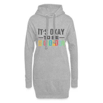 autismus anders verschieden geschenk shirt - Hoodie-Kleid - Grau meliert - Vorne