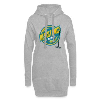 RESISTANCE GROW - Hoodie-Kleid - Grau meliert - Vorne