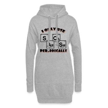 Chemiker - Hoodie-Kleid - Grau meliert - Vorne