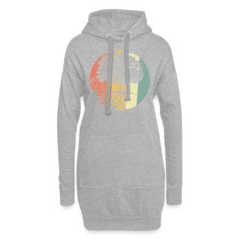 Protection de l’environnement Nature - Sweat-shirt à capuche long Femme - gris chiné - Devant