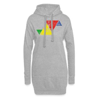 Climate Change Environmental Protection - Hoodie Dress - heather grey - Front