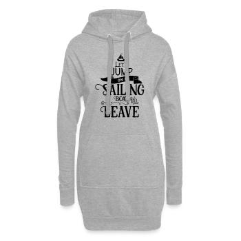 Voilier voilier voile navigant école de voile voile - Sweat-shirt à capuche long Femme - gris chiné - Devant