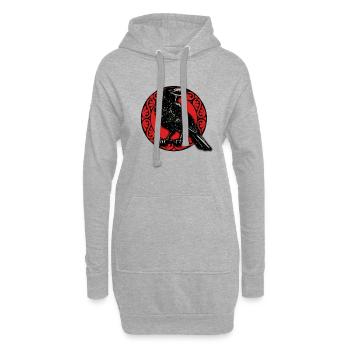 VIKINGS - Hoodie-Kleid - Grau meliert - Vorne
