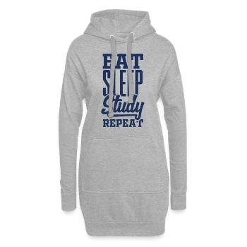 Studieren - Hoodie-Kleid - Grau meliert - Vorne