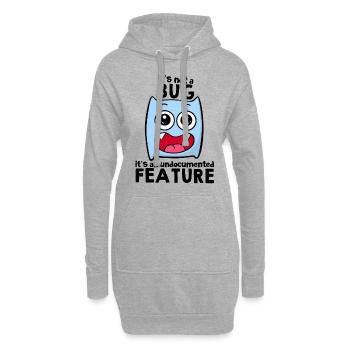 Programmierer - Hoodie-Kleid - Grau meliert - Vorne