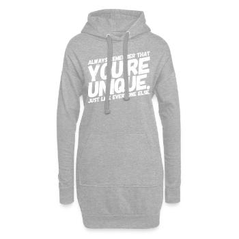Funny Cool Funny Sayings Unique - Sweat-shirt à capuche long Femme - gris chiné - Devant