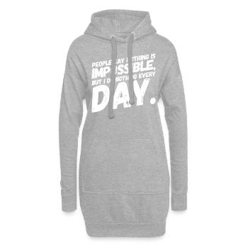 Funny Cool Funny Sayings Chilling - Sweat-shirt à capuche long Femme - gris chiné - Devant