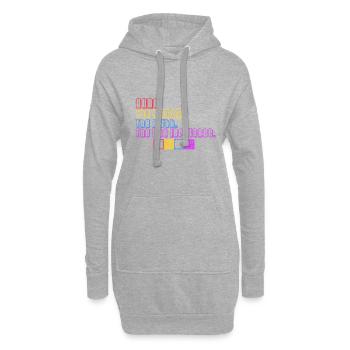 Tante La Femme Le Mythe Le Mauvais Influence - Sweat-shirt à capuche long Femme - gris chiné - Devant