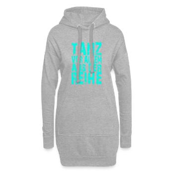 tanz vor allem aus der reihe - Hoodie-Kleid - Grau meliert - Vorne
