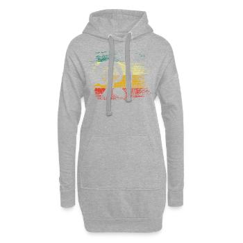 Shrooms Pilz - Hoodie-Kleid - Grau meliert - Vorne
