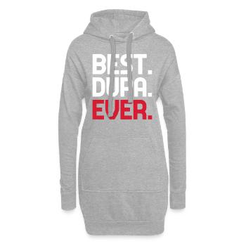 Dupa Polonais Pologne Polska Best Dupa Ever Ître - Sweat-shirt à capuche long Femme - gris chiné - Devant