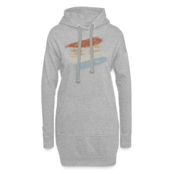 Flugzeug - Hoodie-Kleid - Grau meliert - Vorne