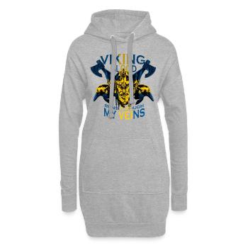 Wikinger Blut Schweden Viking Blood Schwede - Hoodie-Kleid - Grau meliert - Vorne