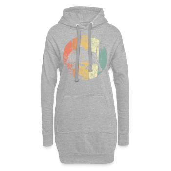 Bull - Hoodie Dress - heather grey - Front