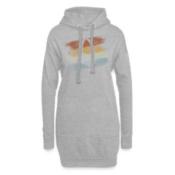 Kopfhörer - Hoodie-Kleid - Grau meliert - Vorne