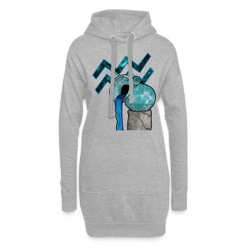 Verseau signe astrologique Aquarius cadeau T-shirt - Sweat-shirt à capuche long Femme - gris chiné - Devant