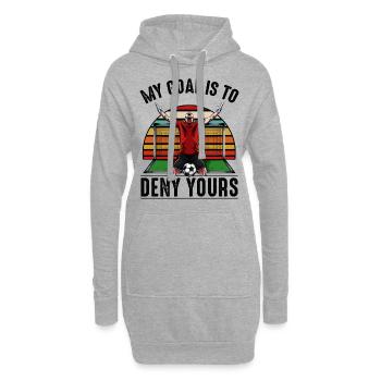 Cool Fußball Lustige Sprüche Statement Geschenk - Hoodie-Kleid - Grau meliert - Vorne