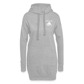 There is no Planet B - Naturschutz Umweltschutz - Hoodie-Kleid - Grau meliert - Vorne