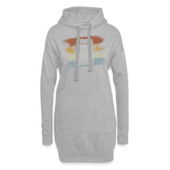 Lastwagen LKW - Hoodie-Kleid - Grau meliert - Vorne