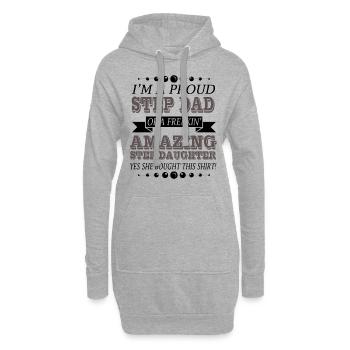 Stiefvater - Hoodie-Kleid - Grau meliert - Vorne