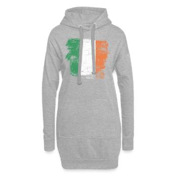 Irlande - Sweat-shirt à capuche long Femme - gris chiné - Devant
