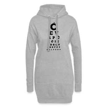 Cevapcici T-shirt Balkans - Sweat-shirt à capuche long Femme - gris chiné - Devant