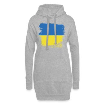Ukraine - Sweat-shirt à capuche long Femme - gris chiné - Devant