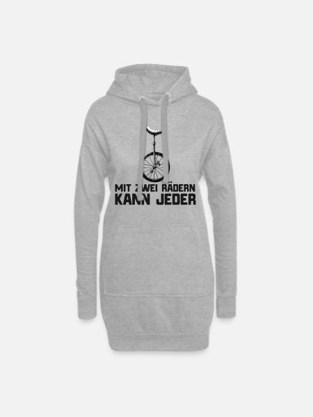 Einrad - Hoodie-Kleid - Grau meliert