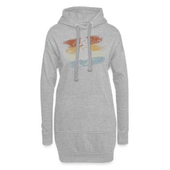 Baby Ente Entchen - Hoodie-Kleid - Grau meliert - Vorne