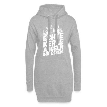 Pêche Pêche Drôles De Vrais Proverbes - Sweat-shirt à capuche long Femme - gris chiné - Devant