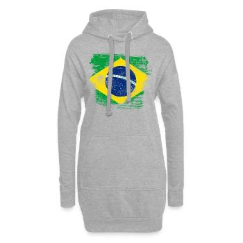 Brasilien - Hoodie-Kleid - Grau meliert - Vorne