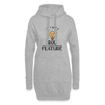 its not a bug its an undocumented feature - Hoodie-Kleid - Grau meliert - Vorne