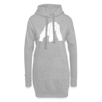 Orang Utan - Hoodie-Kleid - Grau meliert - Vorne
