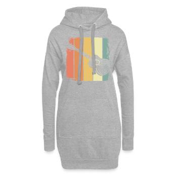 Ukulele - Hoodie-Kleid - Grau meliert - Vorne