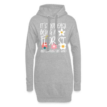 Fleuristes Fleuristes Fleuristes Fleuristes - Sweat-shirt à capuche long Femme - gris chiné - Devant