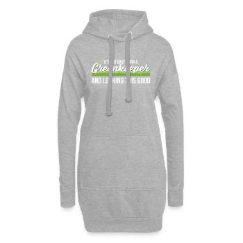 Greenkeeper Golfwart Wart golf - Sweat-shirt à capuche long Femme - gris chiné - Devant