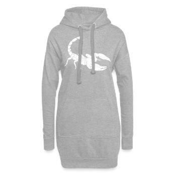 Scorpion - Sweat-shirt à capuche long Femme - gris chiné - Devant