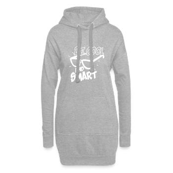 Be Cool And Smart No.8 - Sweat-shirt à capuche long Femme - gris chiné - Devant