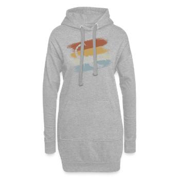 Scorpion - Sweat-shirt à capuche long Femme - gris chiné - Devant