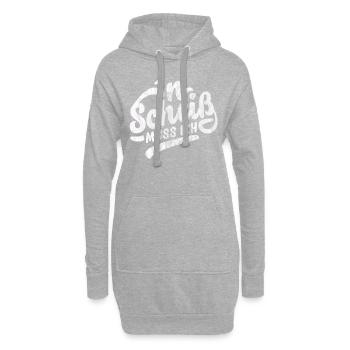 N SCHEIß MUSS LUSTIGE PROVOKANTE SPRÜCHE GESCHENKE - Hoodie-Kleid - Grau meliert - Vorne