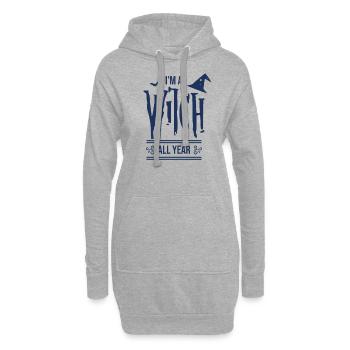 Halloween - Hoodie Dress - heather grey - Front