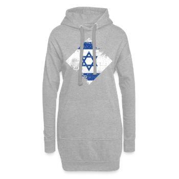 Israel - Hoodie-Kleid - Grau meliert - Vorne